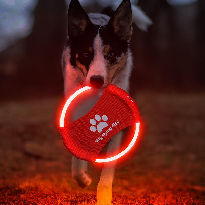 LED Dog Flying Disc,LED Light  - Flying Disc Dog Training Toy 评论和价格