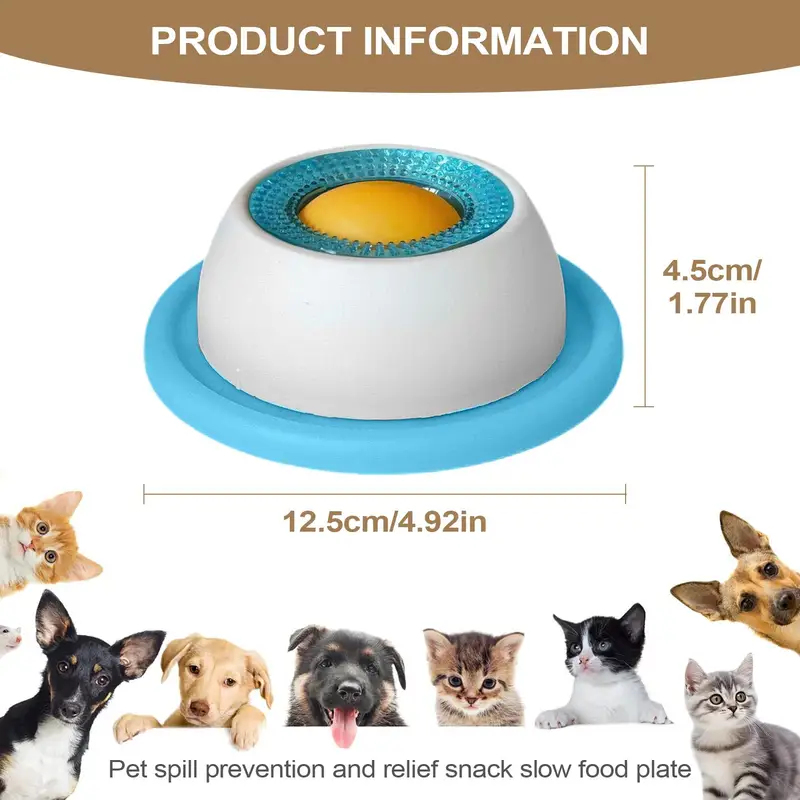 2-in-1 Slow Feeder Lick Mat Pe - Dog Puzzle Feeder Toy 评论和价格