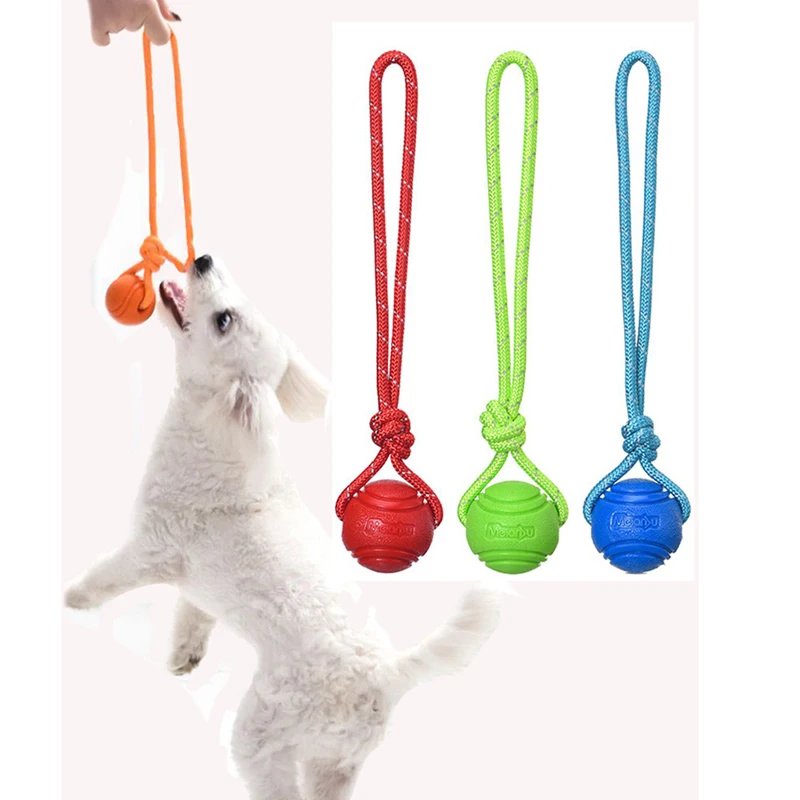 Dog Training Ball on Rope Cott - Suction Cup Dog Tug Toy 评论和价格