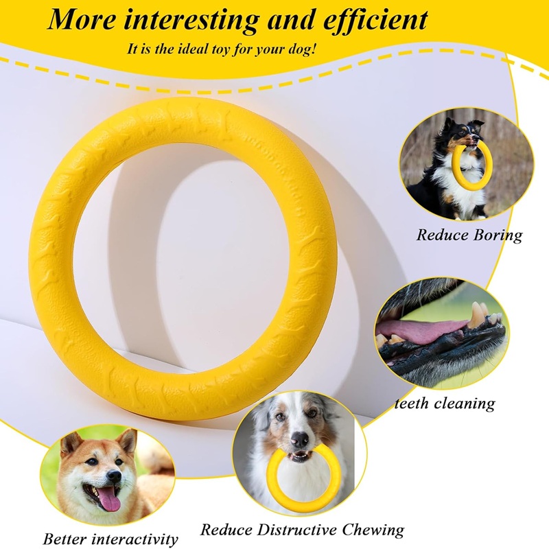 Dog Toys Pet Flying Discs EVA  - Suction Cup Dog Tug Toy 评论和价格