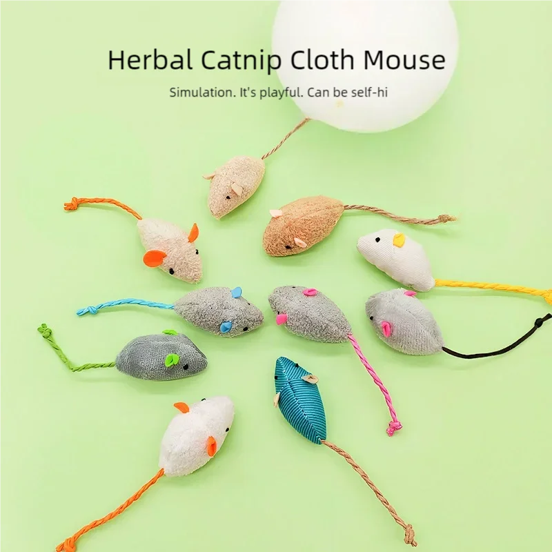 Pet Toy Catnip Mice Cats Toys  - Catnip Interactive Plush Mouse 评论和价格