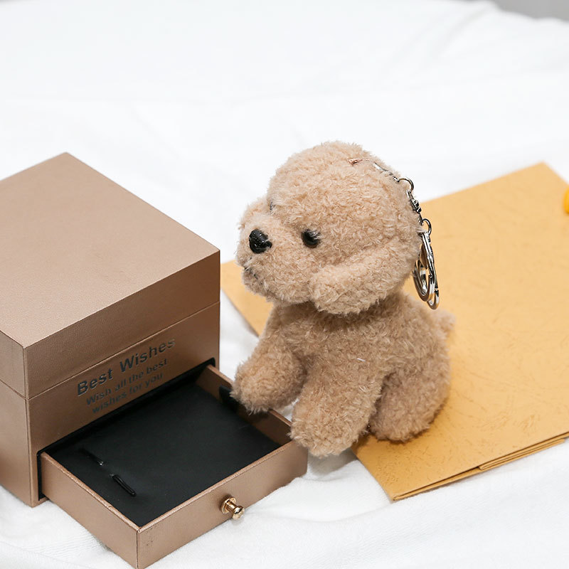 New 12cm Cute Teddy Dog Plush  - Interactive Squeaky Plush Dog Toy 评论和价格