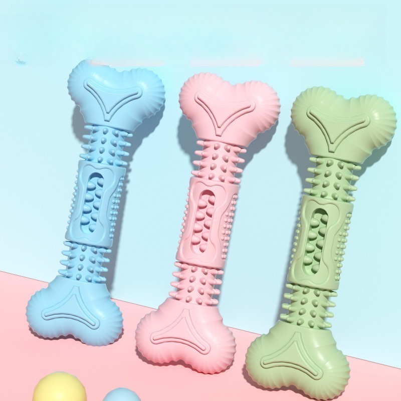New Durable Pet Chew Toy Set D - Teeth Cleaning Dog Chew Bone 评论和价格