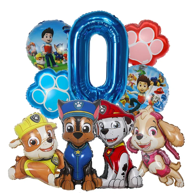 9pcs Cartoon Paw Patrol Foil B - Dog Toys 评论和价格