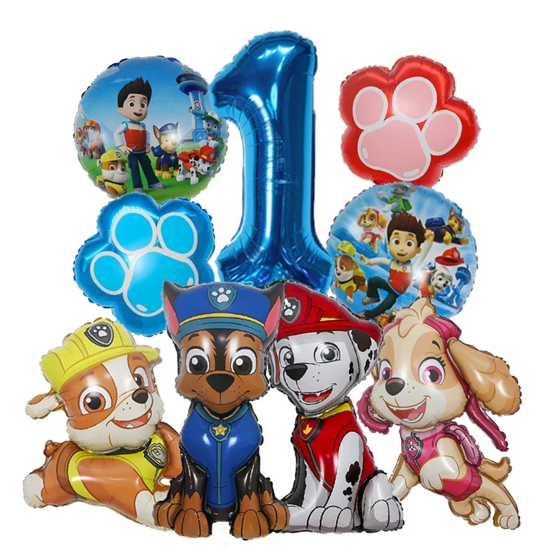 9pcs Cartoon Paw Patrol Foil B - Dog Toys 评论和价格