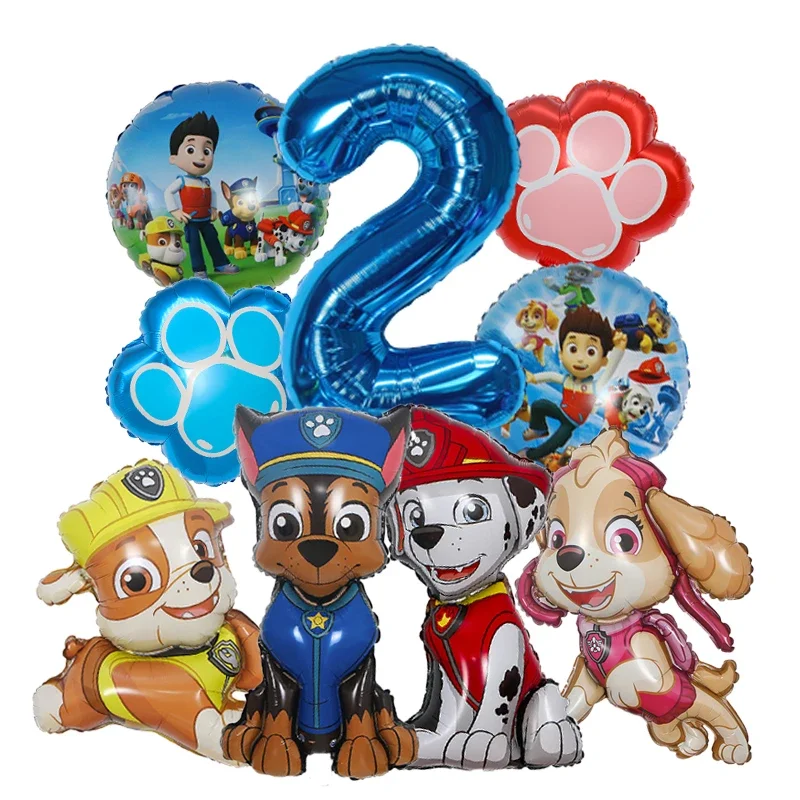 9pcs Cartoon Paw Patrol Foil B - Dog Toys 评论和价格
